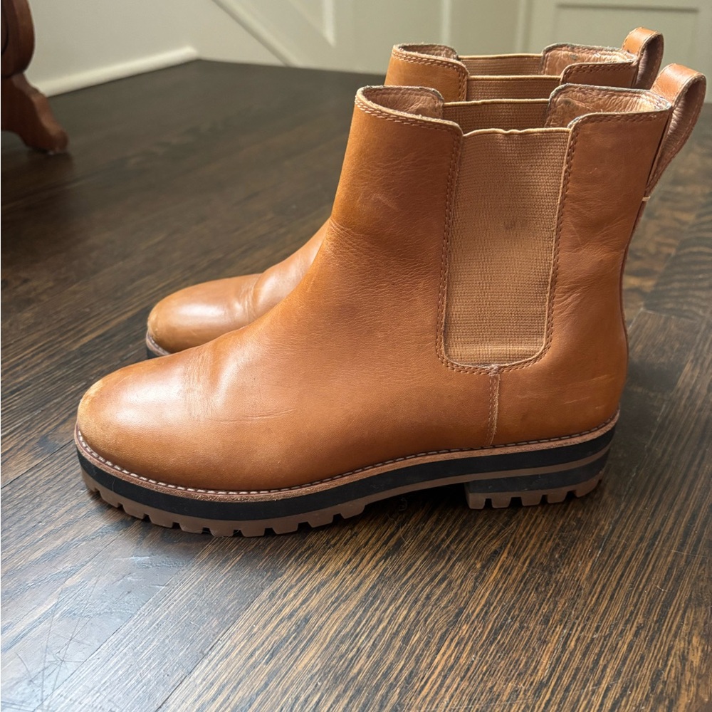 Madewell Tan Ankle Boots